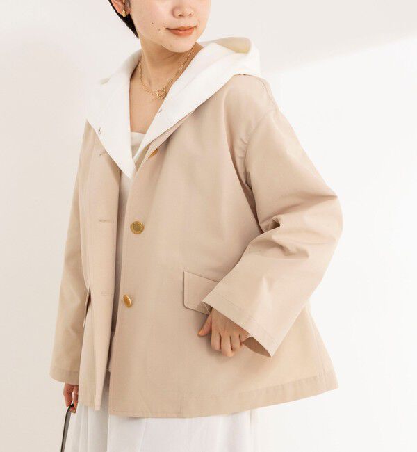 NOLLEY'S「【Traditional WeatherWear】LINTON N/C SHORT」|ノーカラージャケット|ベージュ