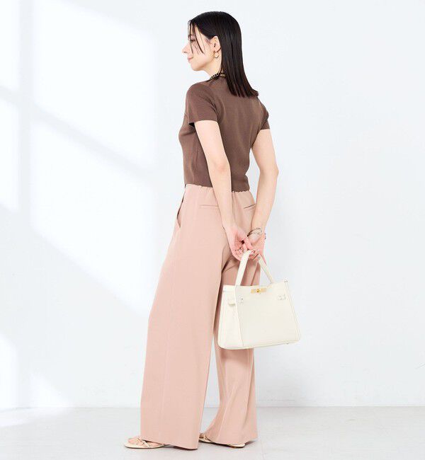 NOLLEY'S sophi「《手洗い可能/アンサンブル対応》マルチファンクション総針半袖プルオーバー」|ニット・セーター|