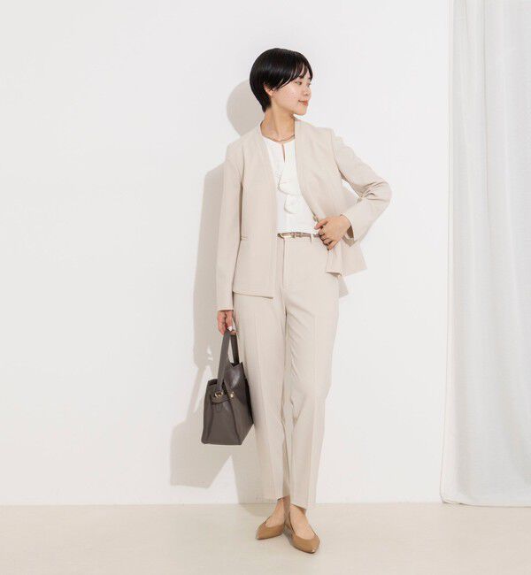 NOLLEY'S sophi「《セットアップ対応》ウォッシャブル2WAY ツイルストレッチテーパードパンツ」|その他|