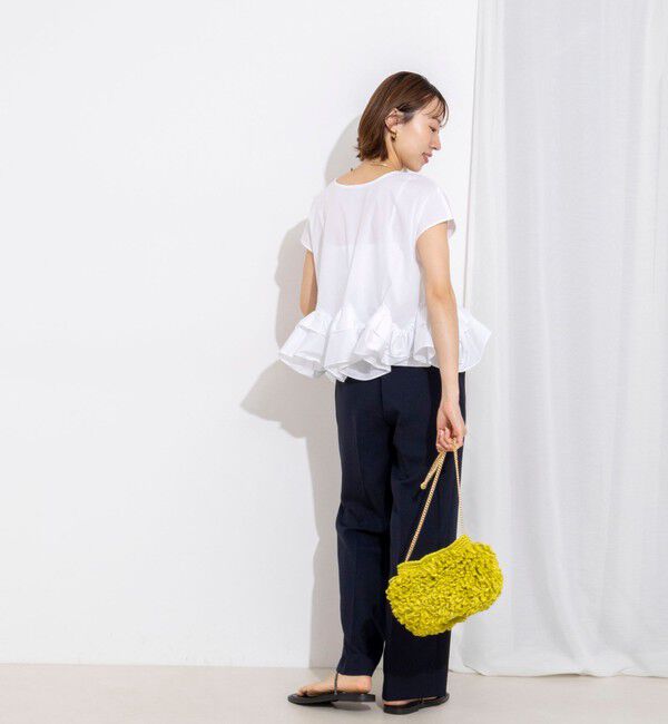 NOLLEY'S「ウオッシャブルペプラムフリル2WAY半袖ブラウス」|シャツ・ブラウス|