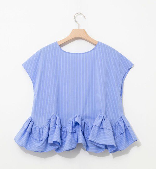 NOLLEY'S「ウオッシャブルペプラムフリル2WAY半袖ブラウス」|シャツ・ブラウス|