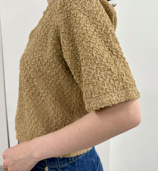 fredy emue「ポコポコZIP半袖カーディガン」|カーディガン|