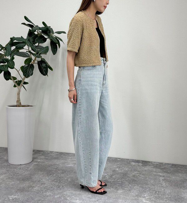 fredy emue「ポコポコZIP半袖カーディガン」|カーディガン|