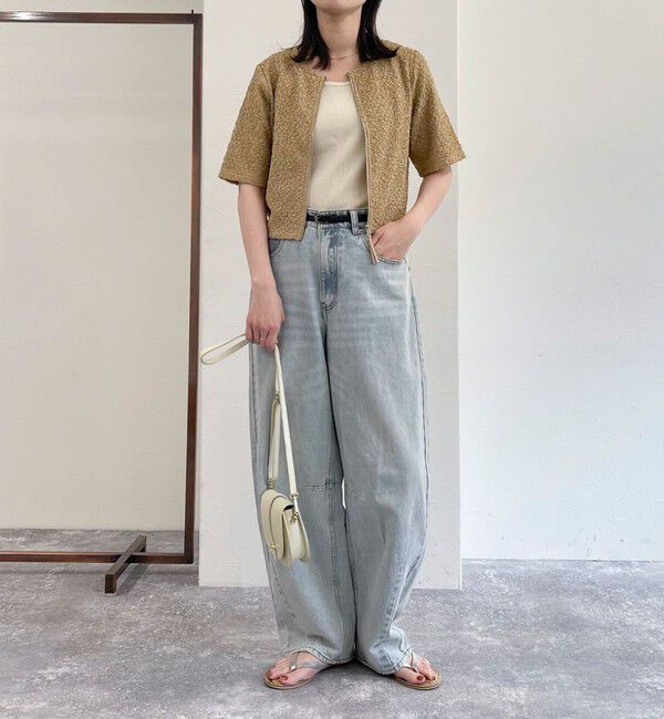 fredy emue「ポコポコZIP半袖カーディガン」|カーディガン|