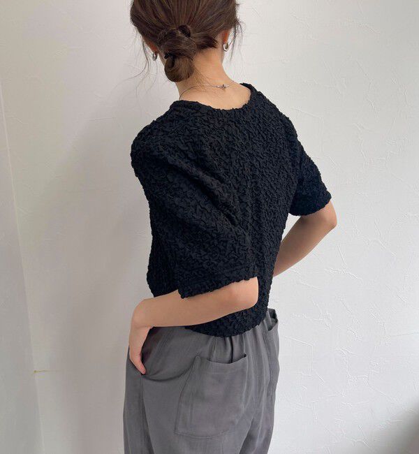 fredy emue「ポコポコZIP半袖カーディガン」|カーディガン|