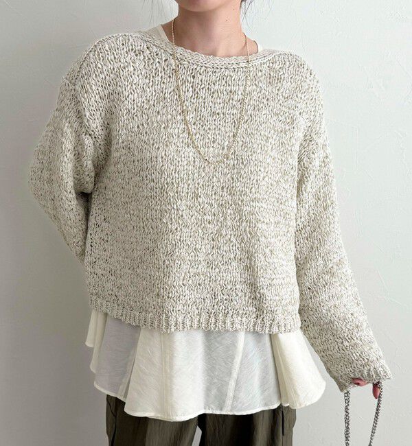 fredy emue「テープヤーンニットプルオーバー」|ニット・セーター|