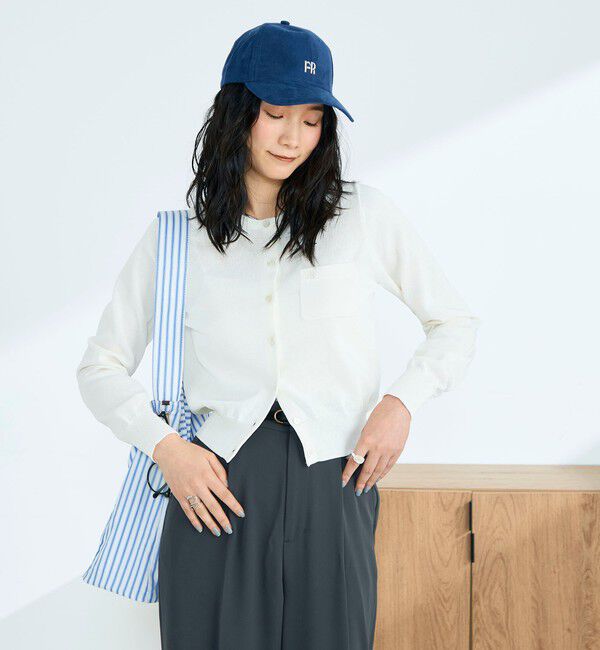 fredy emue「FR刺繍コットン混BASICカーディガン」|カーディガン|
