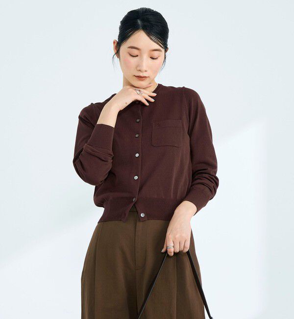 fredy emue「FR刺繍コットン混BASICカーディガン」|カーディガン|