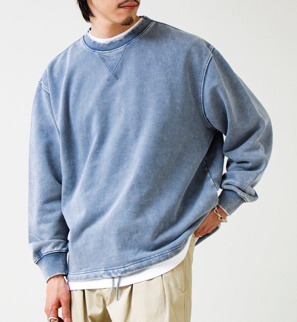 GLOSTER「カラフルスノーパウダー 裏毛プルオーバースウェット」|スウェット・ジャージ|