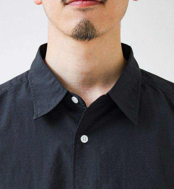 GLOSTER「【ニューベーシック】ワッシャーポプリンシャツ ロングスリーブ」|シャツ・ブラウス|