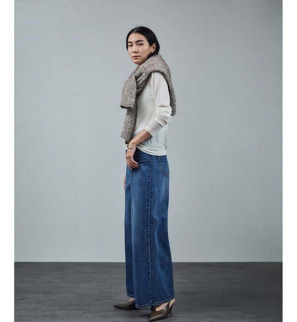 SALON adam et rope'「コットンウールメランジVネックニットプルオーバー」|ニット・セーター|