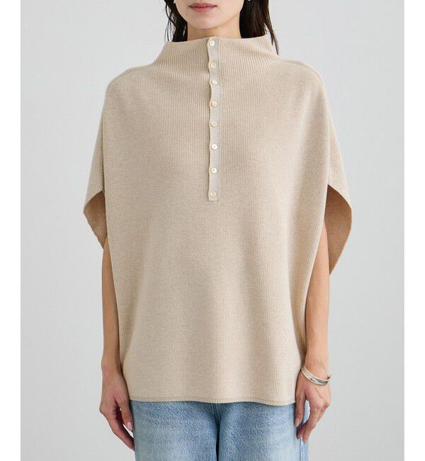 SALON adam et rope'「コットンシルクカシミヤ２WAYジレプルオーバー」|ニット・セーター|