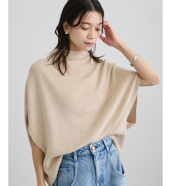 SALON adam et rope'「コットンシルクカシミヤ２WAYジレプルオーバー」|ニット・セーター|