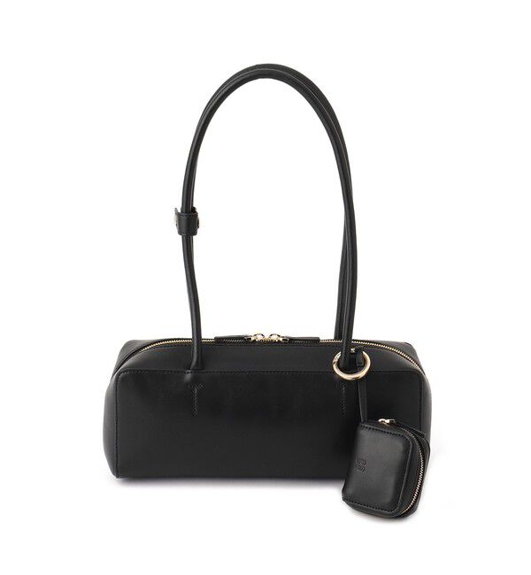 SALON adam et rope'「ミニポーチ付きスプリットレザーワイドバッグ / 追加」|ショルダー・メッセンジャー|