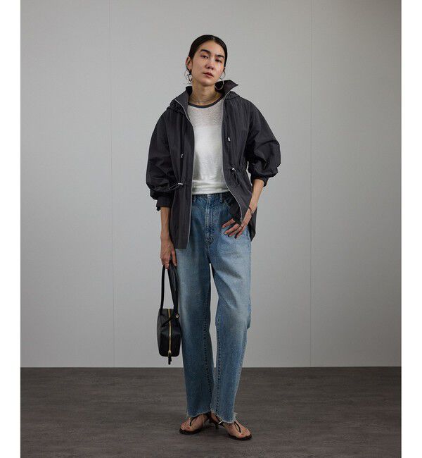 SALON adam et rope'「ミニポーチ付きスプリットレザーワイドバッグ / 追加」|ショルダー・メッセンジャー|