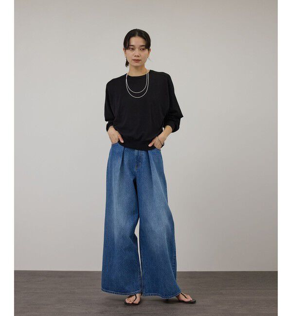 SALON adam et rope'「【WEB・一部店舗限定】2WAYスリットニットプルオーバー」|ニット・セーター|