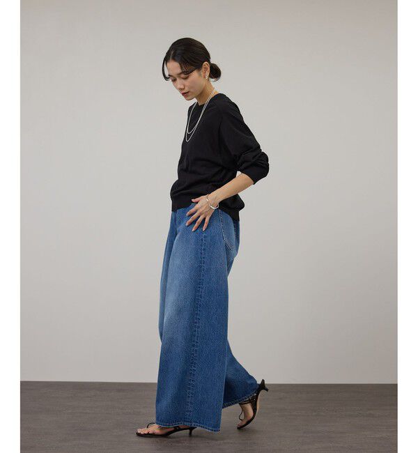 SALON adam et rope'「【WEB・一部店舗限定】2WAYスリットニットプルオーバー」|ニット・セーター|