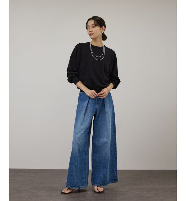 SALON adam et rope'「【WEB・一部店舗限定】2WAYスリットニットプルオーバー」|ニット・セーター|