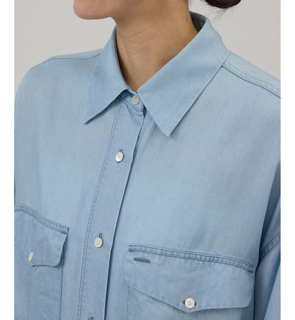 SALON adam et rope'「デニムライクシャツ / セットアップ対応」|シャツ・ブラウス|