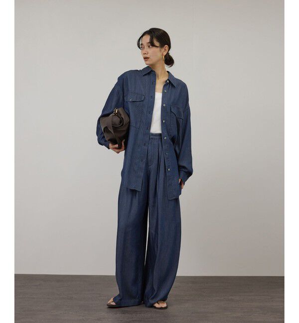 SALON adam et rope'「デニムライクシャツ / セットアップ対応」|シャツ・ブラウス|