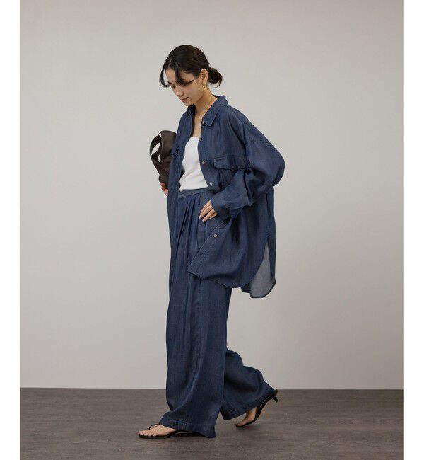 SALON adam et rope'「デニムライクシャツ / セットアップ対応」|シャツ・ブラウス|