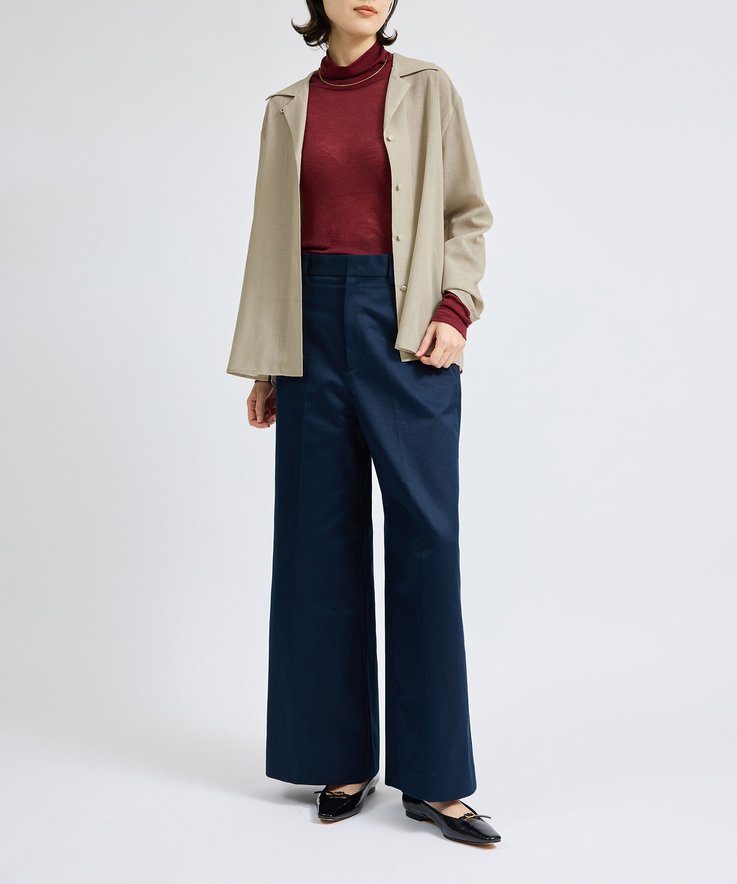 ROPE「マナードボイルシアー開襟シャツ/セットアップ対応」|シャツ・ブラウス|