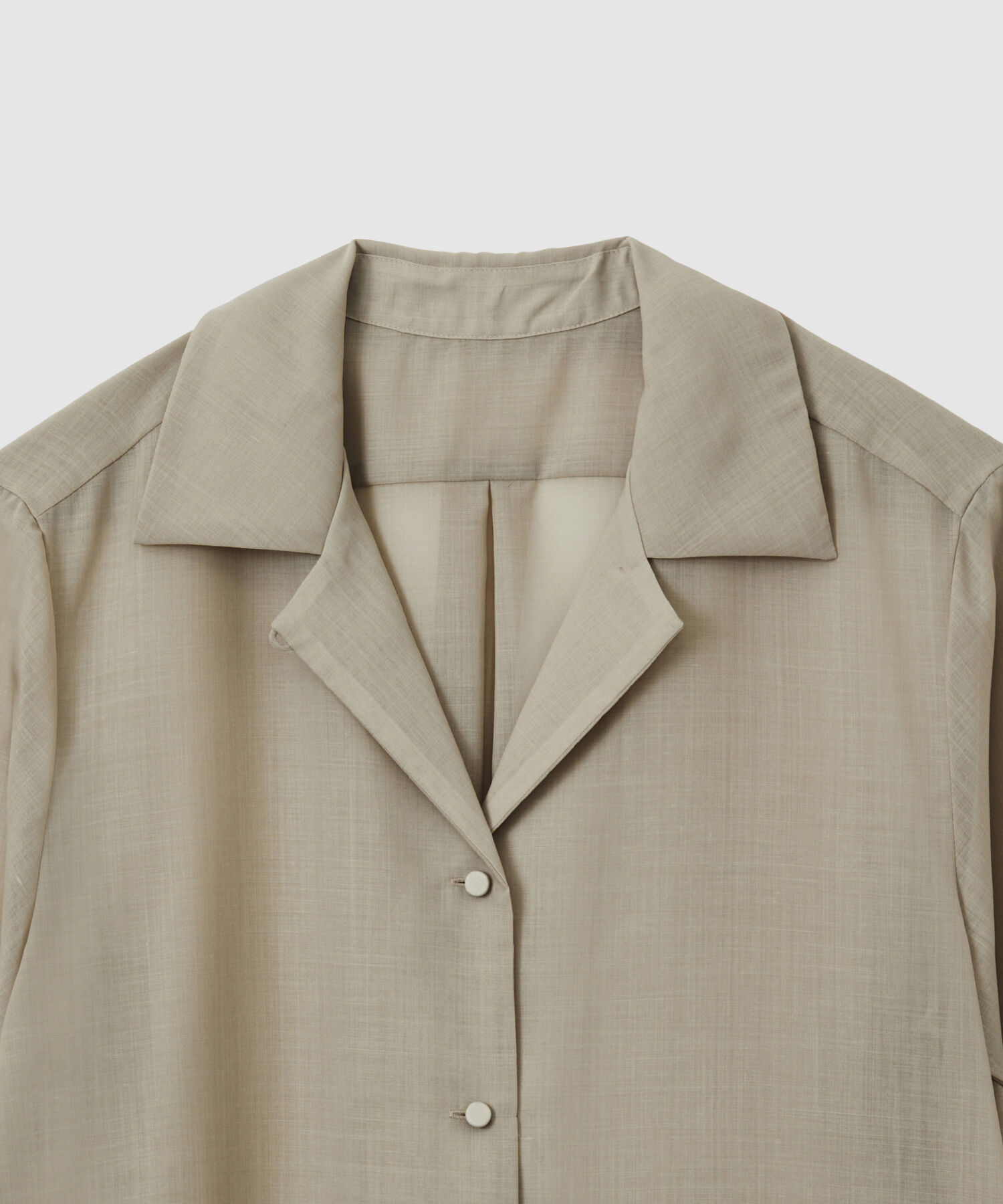 ROPE「マナードボイルシアー開襟シャツ/セットアップ対応」|シャツ・ブラウス|