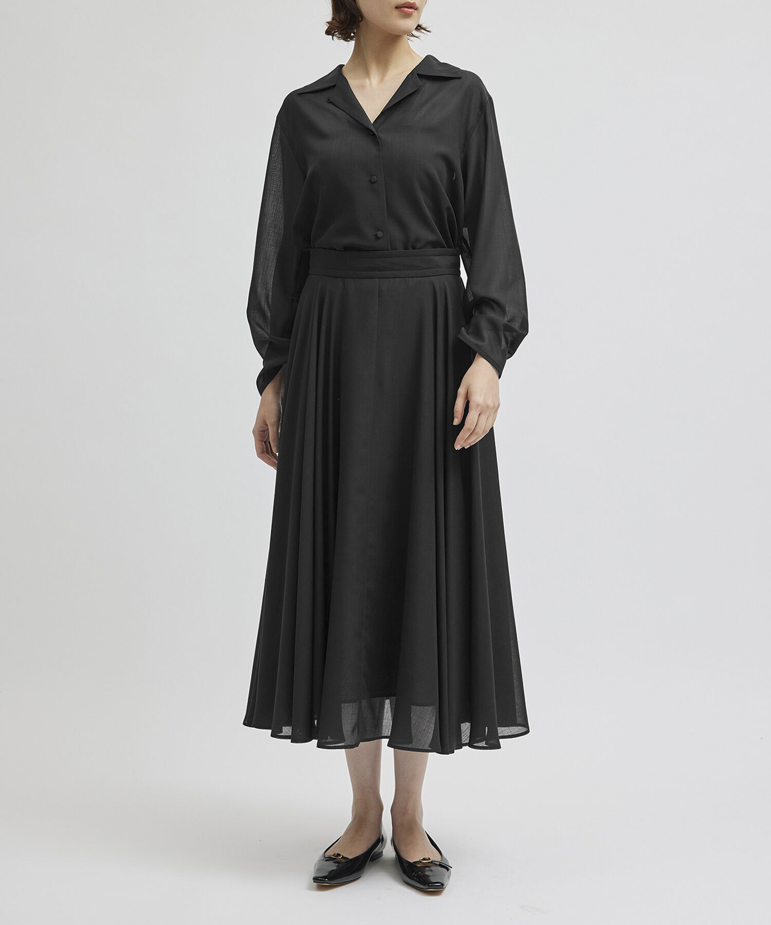 ROPE「マナードボイルシアー開襟シャツ/セットアップ対応」|シャツ・ブラウス|