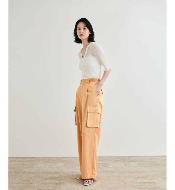 ROPE「シアーリブカーディガン/洗える」|カーディガン|