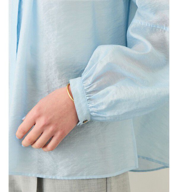 ROPE「キュプラシルクボリュームスリーブブラウス/イージーケア」|シャツ・ブラウス|