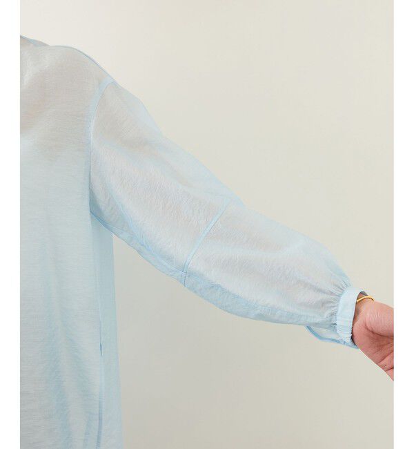 ROPE「キュプラシルクボリュームスリーブブラウス/イージーケア」|シャツ・ブラウス|