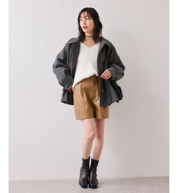 VIS「ドロストペプラムブルゾン」|ブルゾン・スタジャン|