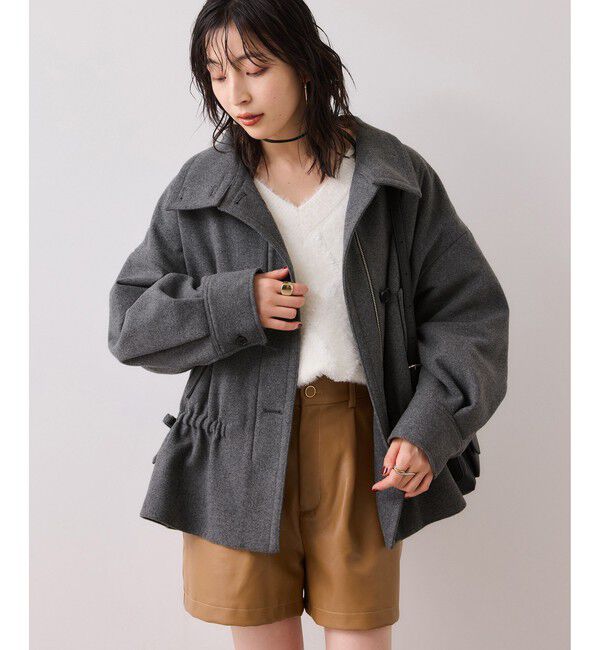 VIS「ドロストペプラムブルゾン」|ブルゾン・スタジャン|