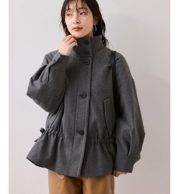 VIS「ドロストペプラムブルゾン」|ブルゾン・スタジャン|