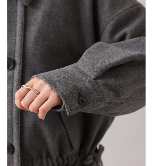 VIS「ドロストペプラムブルゾン」|ブルゾン・スタジャン|