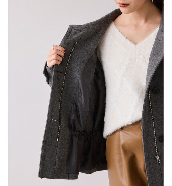 VIS「ドロストペプラムブルゾン」|ブルゾン・スタジャン|