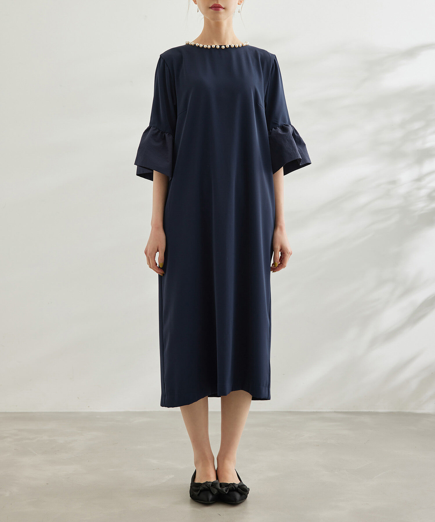 Rope&rsquo;Picnic「【一部店舗限定】【Mon E&rsquo;toile/モンエトワール】パールサックDress」|ドレス|