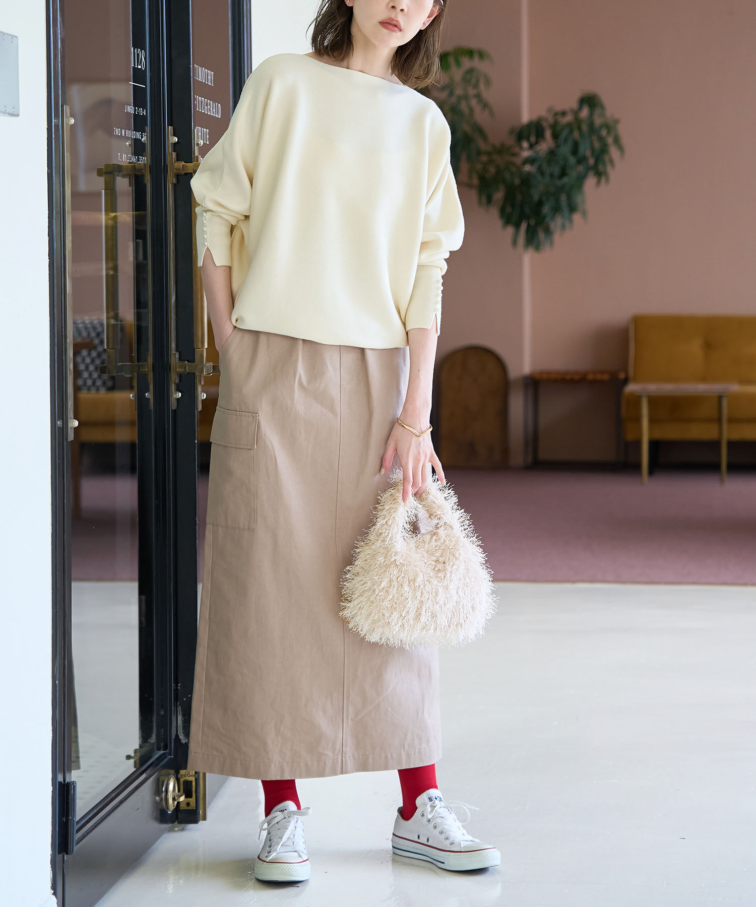 ROPE PICNIC PASSAGE「フリンジファーワンハンドルバッグ」|ハンドバッグ|