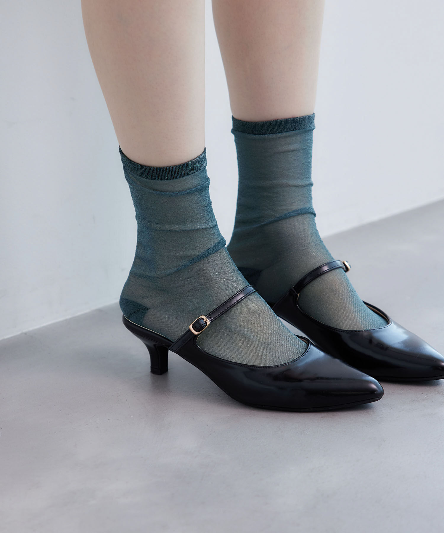 ROPE PICNIC PASSAGE「シアーラメソックス」|ソックス|グリーン系(35)