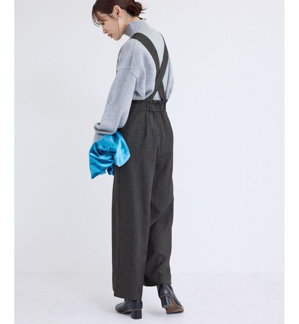 Rope&rsquo;Picnic「ウールライクサスペンダー付きパンツ」|チノ|