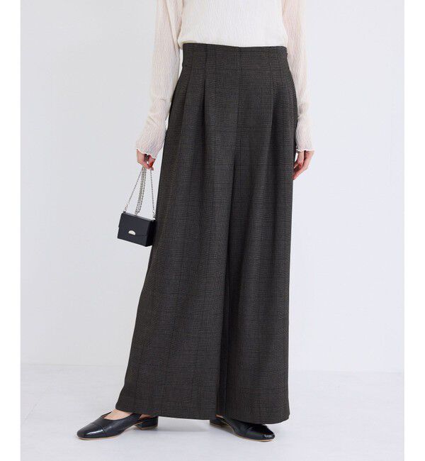 Rope&rsquo;Picnic「ウールライクサスペンダー付きパンツ」|チノ|