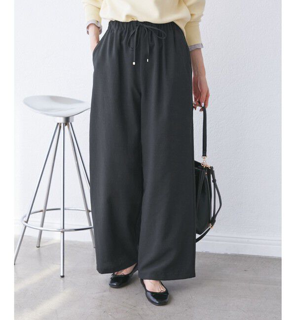 Rope&rsquo;Picnic「【吸水速乾・防シワ】エフォートレスリラックスイージーワイドパンツ」|チノ|