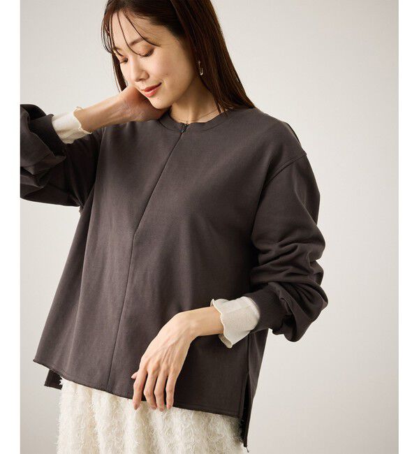 Rope&rsquo;Picnic「スキッパー裏毛プルオーバー」|スウェット・ジャージ|