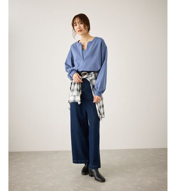 Rope&rsquo;Picnic「スキッパー裏毛プルオーバー」|スウェット・ジャージ|