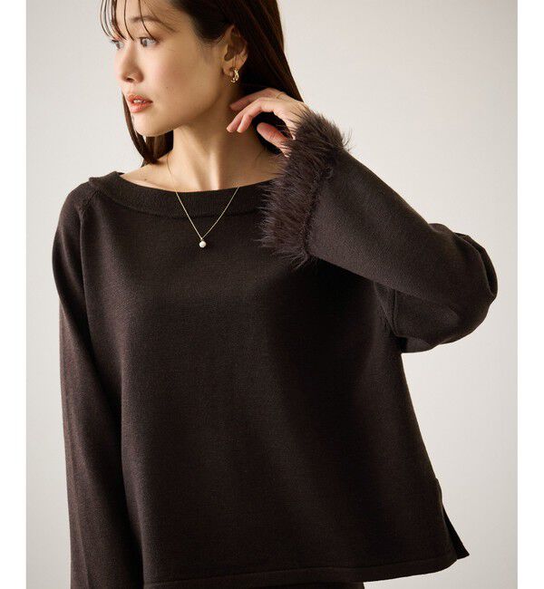 Rope&rsquo;Picnic「フェイクファースリーブニットセットアップ」|ワンピース|