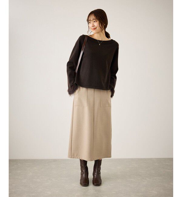 Rope&rsquo;Picnic「フェイクファースリーブニットセットアップ」|ワンピース|