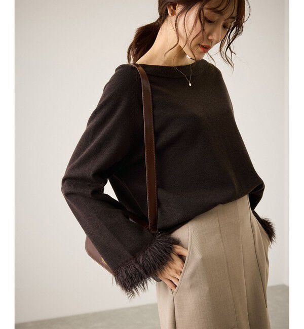 Rope&rsquo;Picnic「フェイクファースリーブニットセットアップ」|ワンピース|