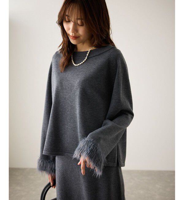 Rope&rsquo;Picnic「フェイクファースリーブニットセットアップ」|ワンピース|