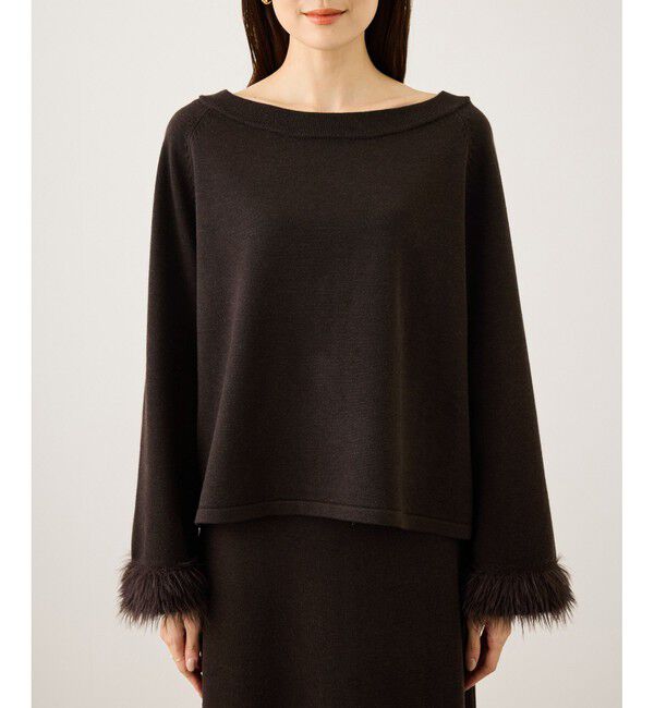 Rope&rsquo;Picnic「フェイクファースリーブニットセットアップ」|ワンピース|