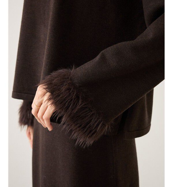 Rope&rsquo;Picnic「フェイクファースリーブニットセットアップ」|ワンピース|